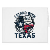 テキサス州と立つ (正面横)