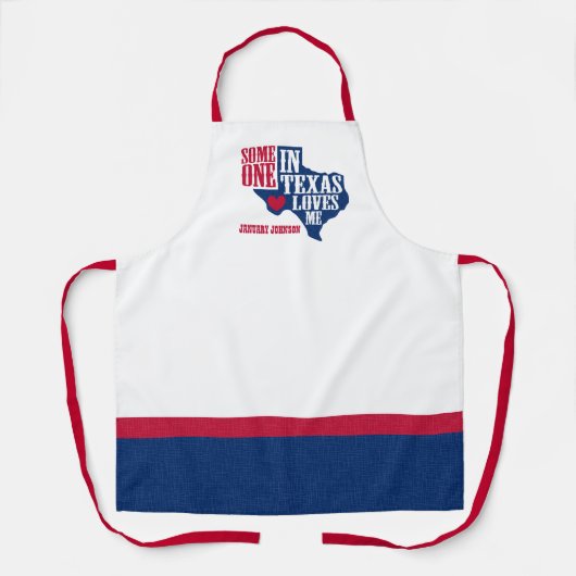 テキサス州にいる人が私を愛してる エプロン (正面)
