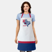 テキサス州にいる人が私を愛してる エプロン (着用した状態)