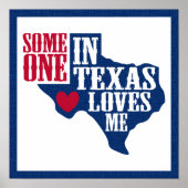テキサス州にいる人が私を愛してる ポスター (正面)