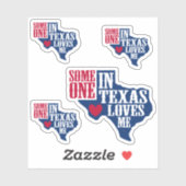 テキサス州にいる4人のセットが私を愛しカスタムている シール (シート)