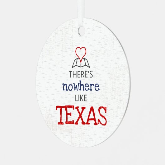 テキサス州に勝るものはない メタルオーナメント (正面左)