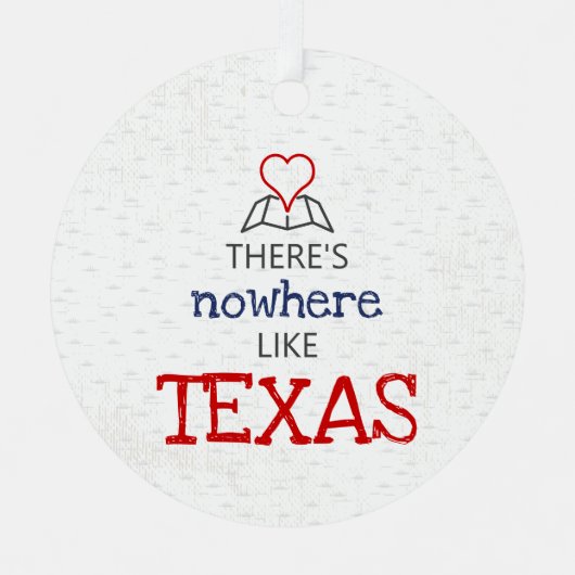 テキサス州に勝るものはない メタルオーナメント (正面)