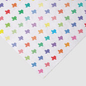 テキサス州のかわいい虹のカラーマップ 薄葉紙 (詳細)