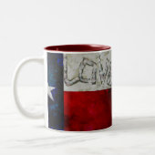 テキサス州のための愛 ツートーンマグカップ (左)