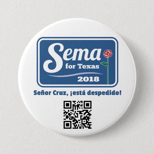 テキサス州のためのSema 2018 3"ボタン 缶バッジ (正面)
