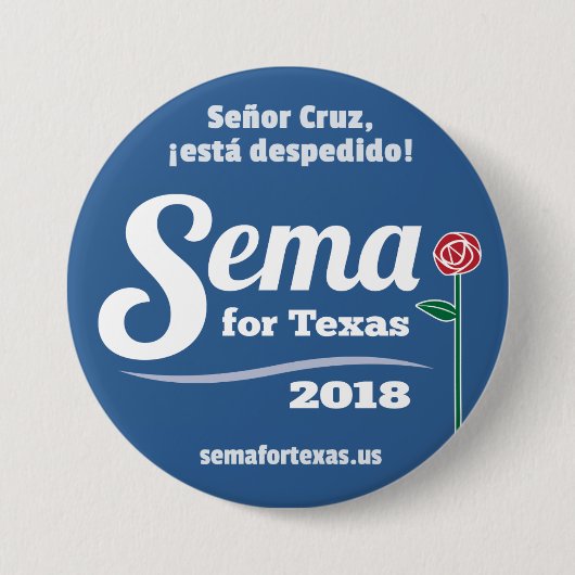 テキサス州のためのSema 2018 3"ボタン 缶バッジ (正面)