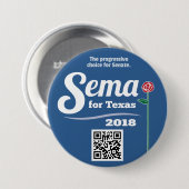 テキサス州のためのSema 2018 3"ボタン 缶バッジ (正面&裏面)