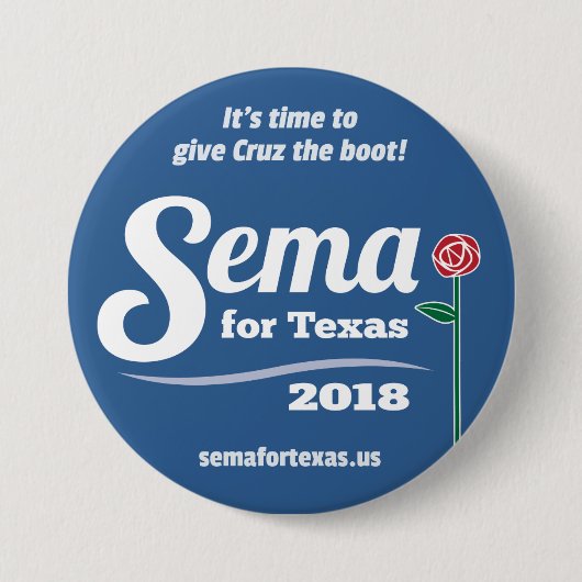テキサス州のためのSema 2018 3"ボタン 缶バッジ (正面)