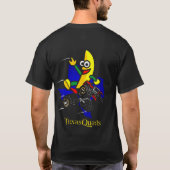 テキサス州のクォードNanner -黒 Tシャツ (裏面)