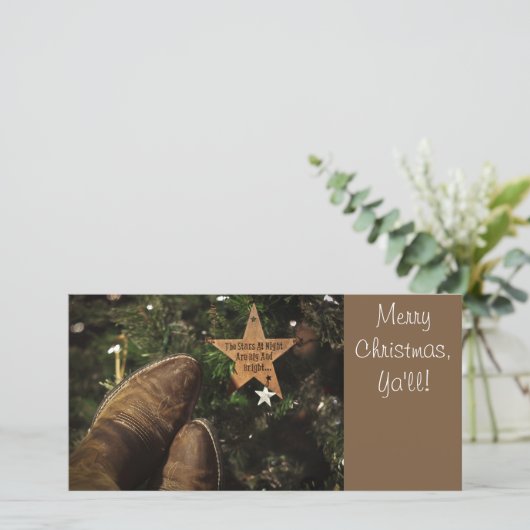 テキサス州のクリスマス シーズンカード (スタンド正面)