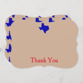 テキサス州のサンキューカード サンキューカード (正面/裏面)