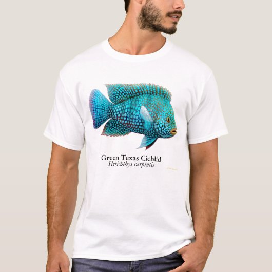 テキサス州のシクリッド魚のTシャツ Tシャツ (正面)