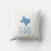 テキサス州のシンボル、テキサス州州、青 クッション (裏面)