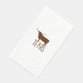 テキサス州のシンボル、ロングホーン、茶色 (コーナー)