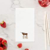 テキサス州のシンボル、ロングホーン、茶色、小さい (インサイチュ)