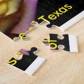 テキサス州のジグソーパズルの黄色バラ ジグソーパズル (側面)