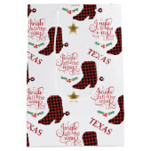 テキサス州のジングルのずっとクリスマス ミディアムペーパーバッグ (裏面)