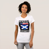 テキサス州のスコットランドのアメリカ人 Tシャツ (正面フル)