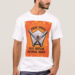 テキサス州のスポーツのティーの球はTシャツをむしゃむしゃ食べます Tシャツ