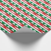 テキサス州のダンサーの帽子、ブーツおよび星の包装紙 ラッピングペーパー (角)