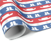 テキサス州のダンサーの帽子、ブーツおよび星の包装紙 ラッピングペーパー (ロールコーナー)