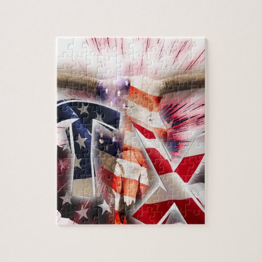 テキサス州のテキサス州 ジグソーパズル (縦)