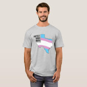 テキサス州のトランスジェンダーの若者を守ろう Tシャツ (正面フル)