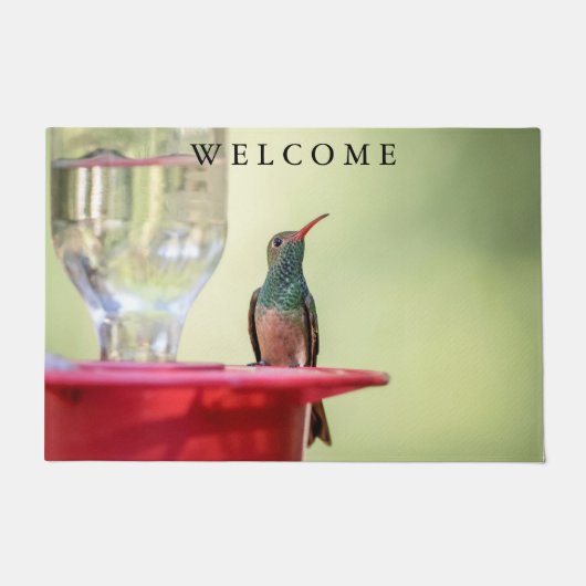 テキサス州のハチドリ ドアマット (正面)