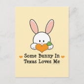 テキサス州のバニーにハガキが大好き ポストカード (正面)
