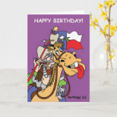 テキサス州のバースデー・カード カード (黄色い花)