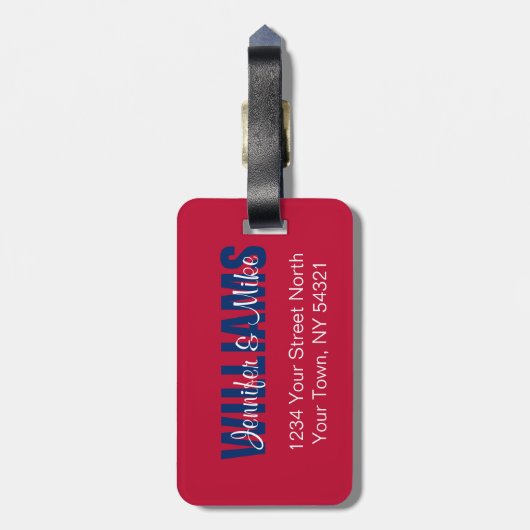 テキサス州のパーソナライズな荷物のラベルの旗 ラゲッジタグ (裏面縦)