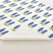 テキサス州のブルーボンネッツの水彩画 フラワーズ ワイルドフラワーズ シェルパブランケット (3/4)