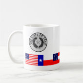 テキサス州のマグの6旗 コーヒーマグカップ (左)