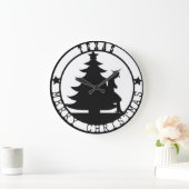 テキサス州のメリークリスマスの時計 ラージ壁時計 (ホーム)