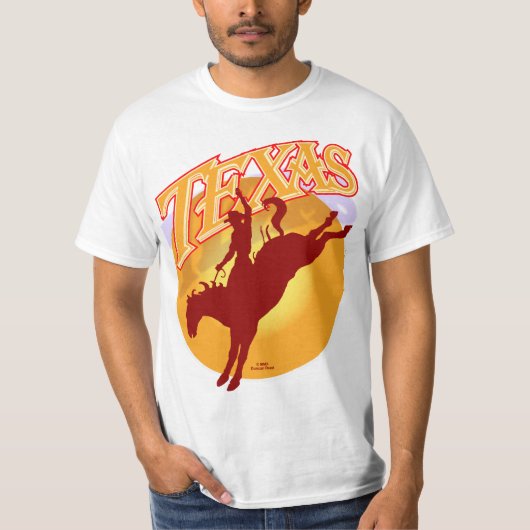テキサス州のロデオの日の出のワイシャツF/B Tシャツ (正面)