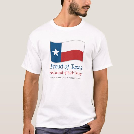 テキサス州のワイシャツの誇りを持った Tシャツ (正面)