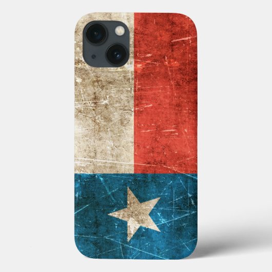 テキサス州のヴィンテージの老化させ、傷付けられた旗 Case-Mate iPhoneケース (裏面)