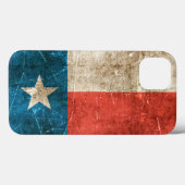 テキサス州のヴィンテージの老化させ、傷付けられた旗 Case-Mate iPhoneケース (裏面 (横))