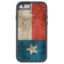 テキサス州のヴィンテージの老化させ、傷付けられた旗