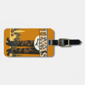 テキサス州のヴィンテージ旅行カスタムな荷物のラベル ラゲッジタグ (正面横)