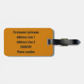 テキサス州のヴィンテージ旅行カスタムな荷物のラベル ラゲッジタグ (裏面横)