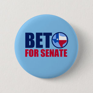 テキサス州の上院2018年のためのBeto 缶バッジ
