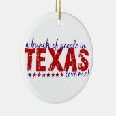 テキサス州の人々の束は私を愛します! オーナメント (右)
