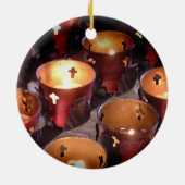 テキサス州の代表団の蝋燭 セラミックオーナメント (裏面)