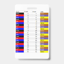 テキサス州の位相色のクレジットカードサイズ バッジ