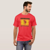 テキサス州の公式の高地居住者のDilloの手がつけられないティー Tシャツ (正面フル)