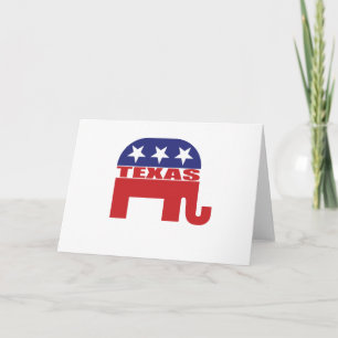 テキサス州の共和党員象 カード