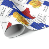 テキサス州の内戦の歌の黄色バラ ラッピングペーパー (ロールコーナー)