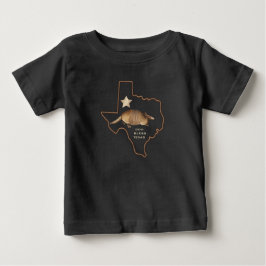 テキサス州の単独星の州のアルマジロの記念品 ベビーTシャツ